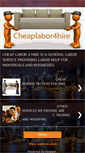 Mobile Screenshot of cheaplabor4hire.com